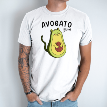 Unisex marškinėliai su spauda „Avogato“