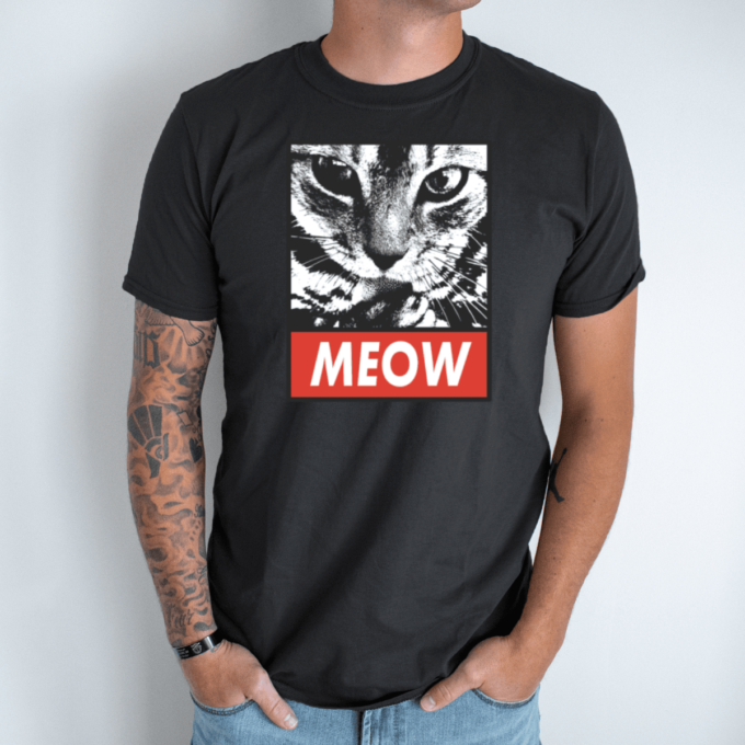 juoda-vyriski-marskineliai-meow-2