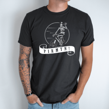 Unisex marškinėliai su spauda “Pirmyn”