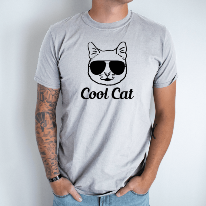 pilka-vyriski-marskineliai-cool-cat