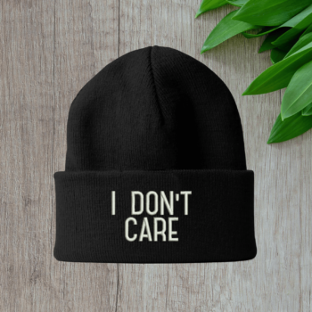 Žieminė kepurė „I Don’t care“