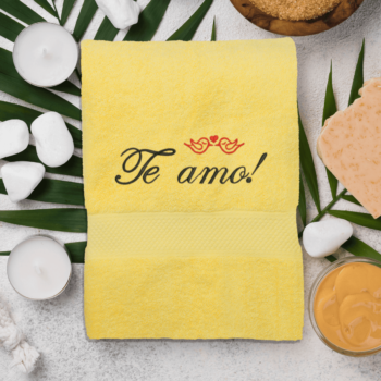 Rankšluostis „Te amo“