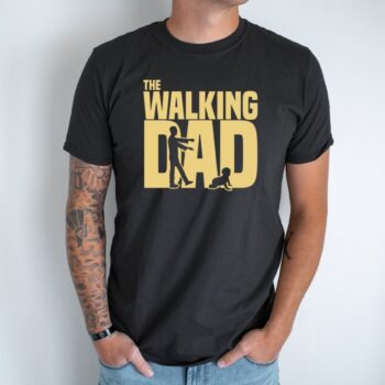 Unisex marškinėliai su spauda „The Walking Dad“