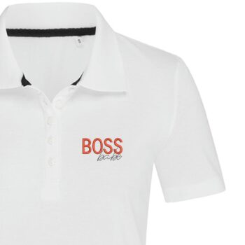 Moteriški polo marškinėliai „Boss babe“