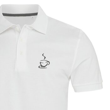 Vyriški polo marškinėliai „Kavos puodelis“