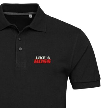 Vyriški polo marškinėliai „Like A Boss“