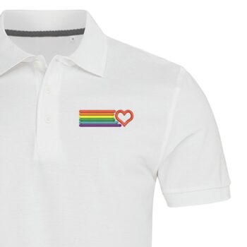 Vyriški polo marškinėliai „LGBT vėliava“