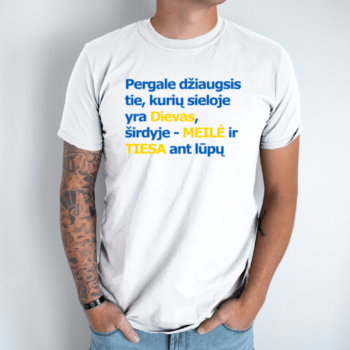 Unisex marškinėliai su spauda „Pergalė“