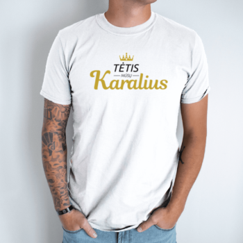 Unisex marškinėliai „Tėtis karalius“