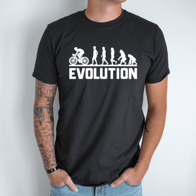 juoda-funny-evolution-bicycle-unisex-tshirt