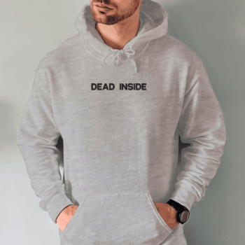 Siuvinėtas unisex džemperis „Dead Inside“