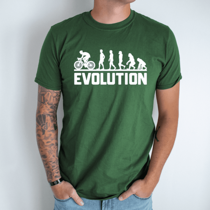 tamsiai-zalia-funny-evolution-bicycle-unisex-tshirt
