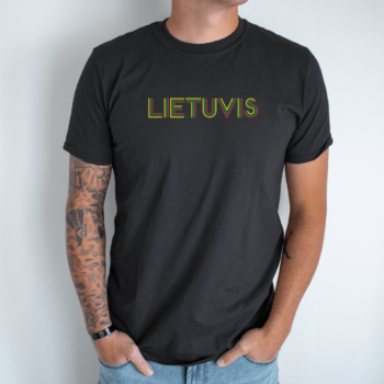 Unisex marškinėliai su spauda „Lietuvis“