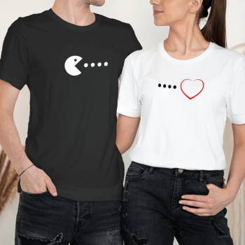 Unisex marškinėliai porai „Kelias į širdį“
