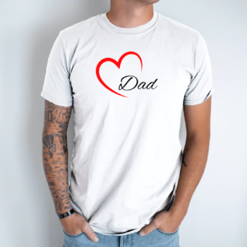 Unisex marškinėliai su spauda „Tėtis“