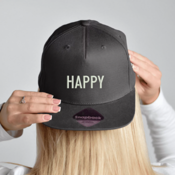 Snapback stiliaus kepurė „Happy“