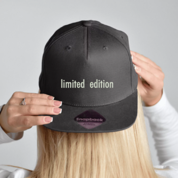 Snapback stiliaus kepurė „limited edition“