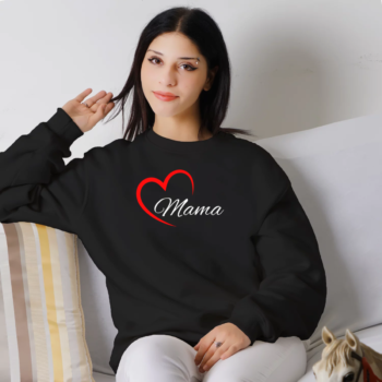 Unisex džemperis su spauda „Mama“