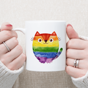Puodelis „LGBT katinėlis“