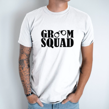 Bernvakario marškinėliai „Groom Squad“