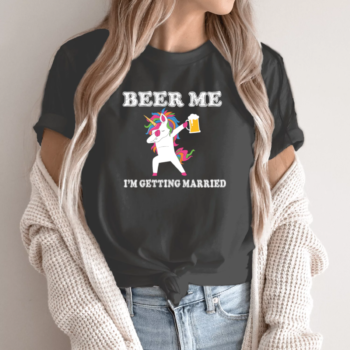 Mergvakario marškinėliai „Beer Me“