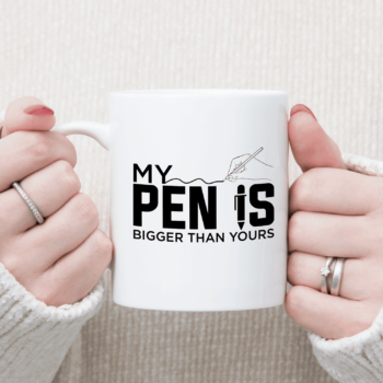 Puodelis „My Pen Is Bigger“