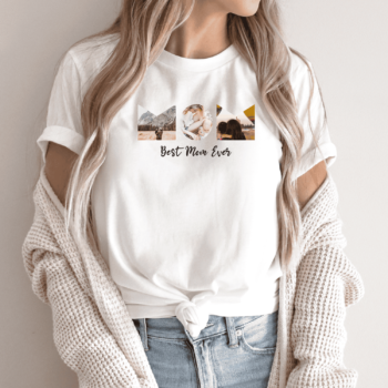Unisex marškinėliai su Jūsų nuotraukomis „Best Mom“