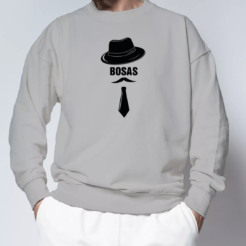 Unisex džemperis su spauda „Ponas Bosas“