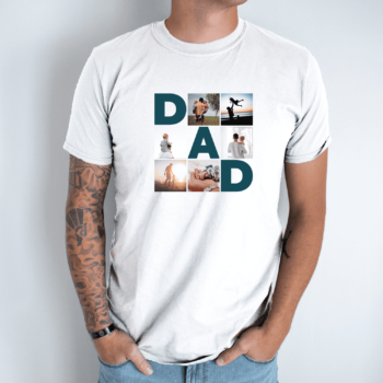 Unisex marškinėliai su Jūsų nuotraukomis „DAD“
