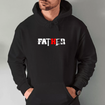 Unisex džemperis su spauda „Father“