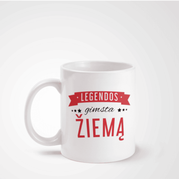 Puodelis „Legendos gimsta žiemą“