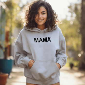 Unisex džemperis su spauda „Mama širdelė“