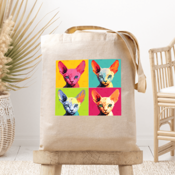 Medžiaginis maišelis su spauda „Devonreksas katė“