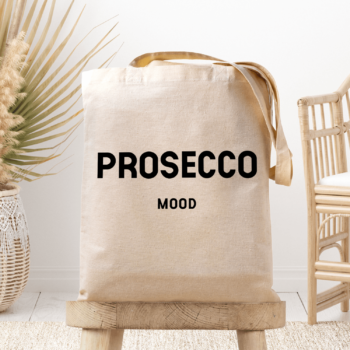 Medžiaginis maišelis su spauda „Prosecco Mood“