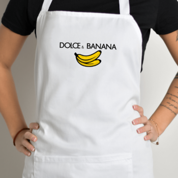 Prijuostė su spauda „Dolce & Banana“