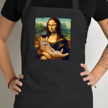 Prijuostė su spauda „Mona Liza“