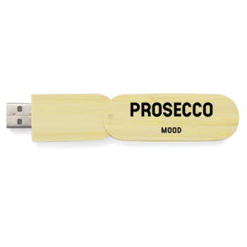 Bambukinis USB raktas „Prosecco mood“ 16 GB