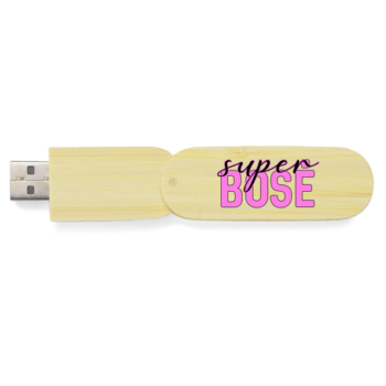 Bambukinis USB raktas „Super bosė“ 16 GB