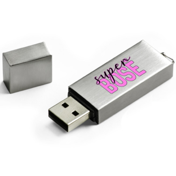 Metalinis USB raktas „Super bosė“ 16 GB