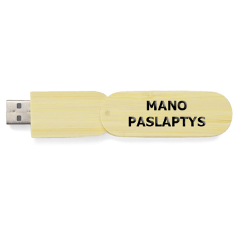 Bambukinis USB raktas „Mano paslaptys“ 16 GB