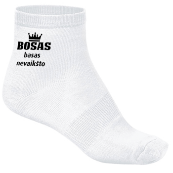 Kojinės su spauda „Bosas basas nevaikšto“