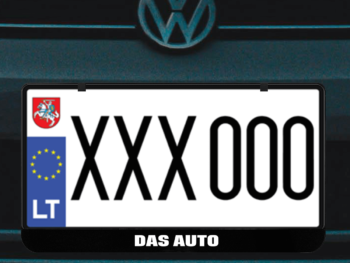 Kvadratinis numerių rėmelis „DAS AUTO”