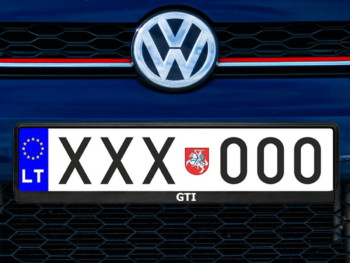 Numerių rėmelis „GTI“