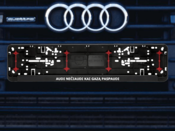 Wurth numerių rėmelis „Audi nečiaudi“