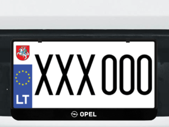 Kvadratinis numerių rėmelis „Opel”