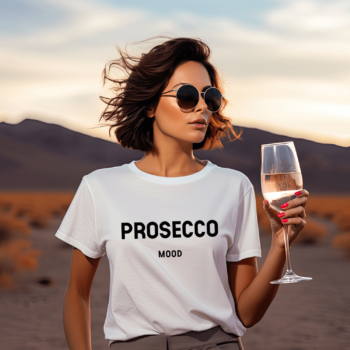 Unisex marškinėliai su spauda „Prosecco“