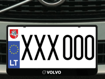 Kvadratinis numerių rėmelis „Volvo”