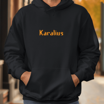 Unisex džemperis su spauda „Karalius“