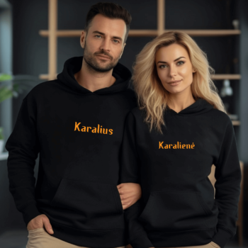 Unisex džemperiai poroms „Karalius ir Karalienė“