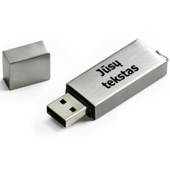 Metalinis USB raktas „Jūsų tekstas“ 16 GB